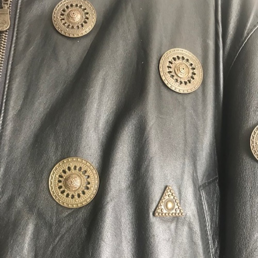 Leather Bomber Jacket - Picture 2 of 4
